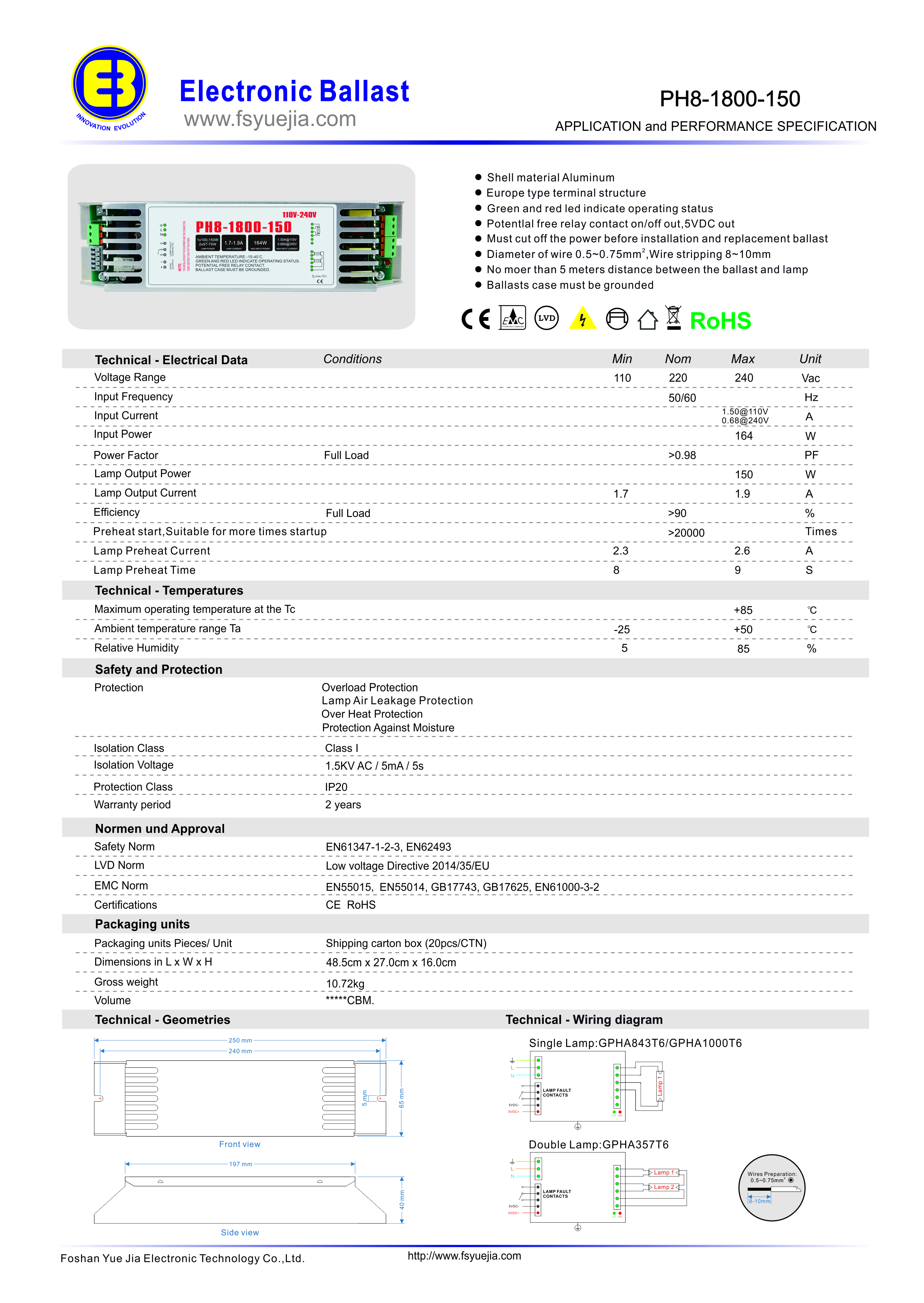 PH8-1800-150 A1.0