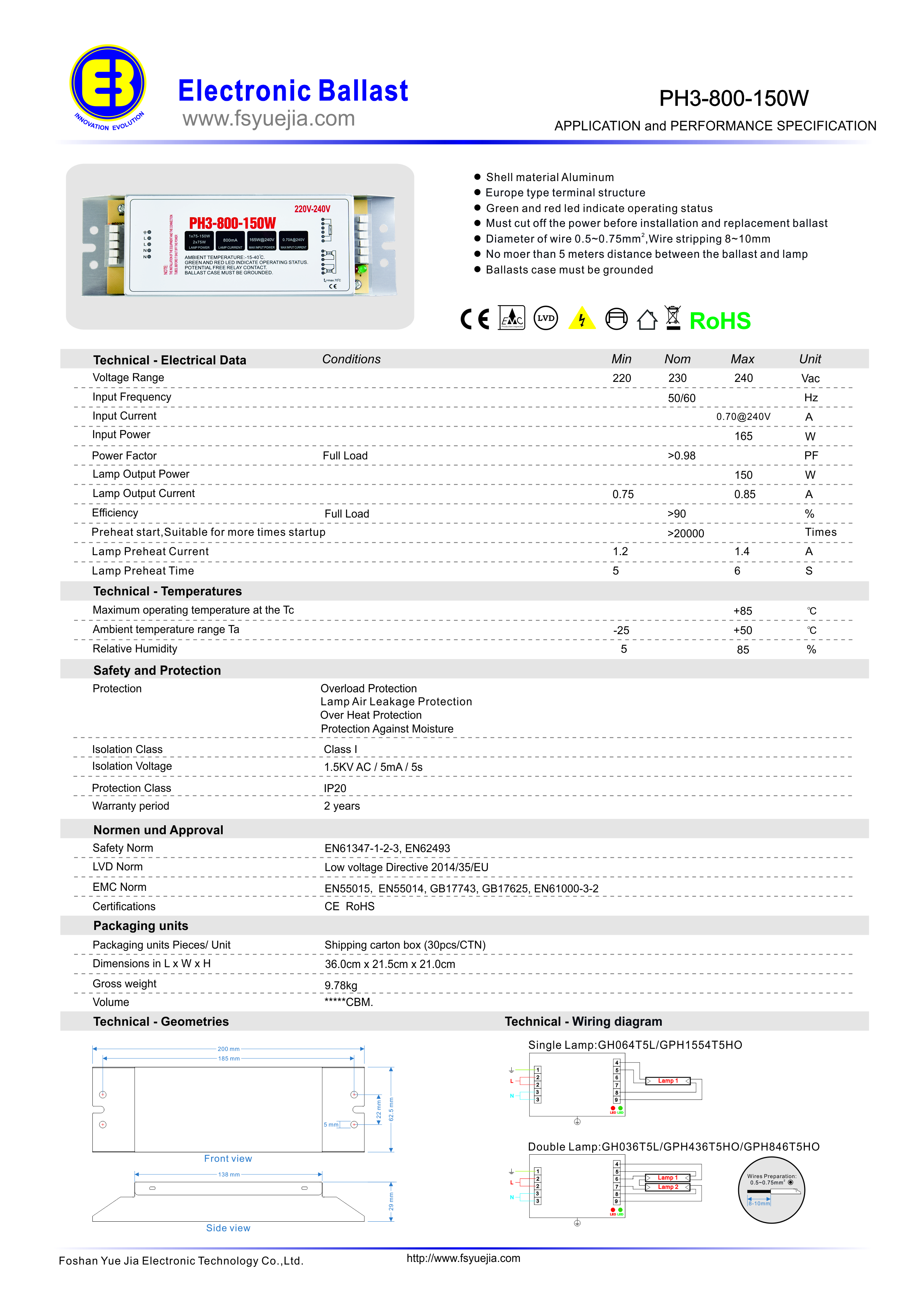 PH3-800-150W A1.0
